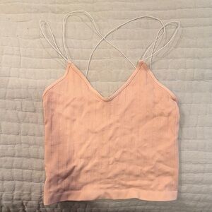 Full Tilt Soft Peach Ribbed Camisole